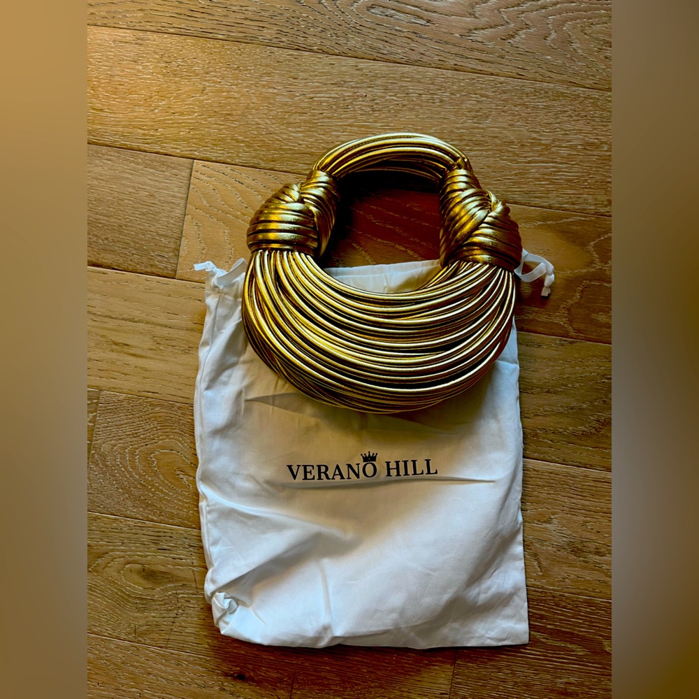 New Double knot handbag Gold